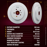 ORIGINAL EQUIPMENT PRECISION: All brake rotors meet or exceed the manufacturing and quality standards of original equipment manufacturers (OEM)